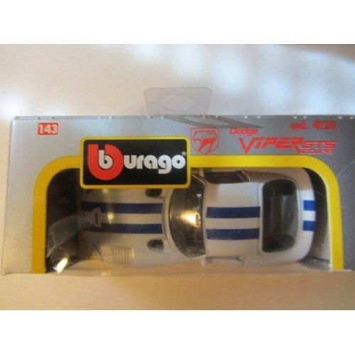 Burago 1/43 Scale Diecast Dodge Viper GTS Coupe White