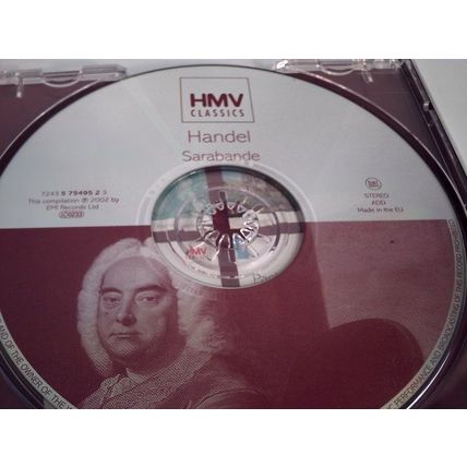 GEORGE FREDRIC HANDEL - SARABANDE - CD ALBUM 2002 - 1 DISC