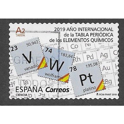 ESP 2019 (A2)(70c) (S/A) 'YEAR OF THE PERIODIC TABLE' FINE USED (EBID78-500)