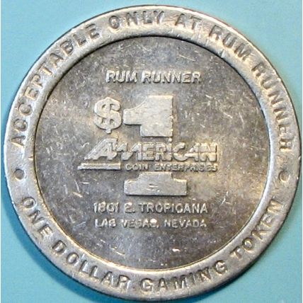 Rum Runner. $1 Casino Token. Las Vegas, NV.. R76.