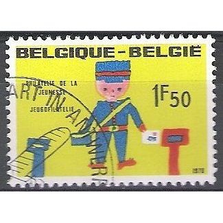 Belgique 1970 Michel 1585 O Cote (2008) 0.25 € Dessin d'enfant Facteur