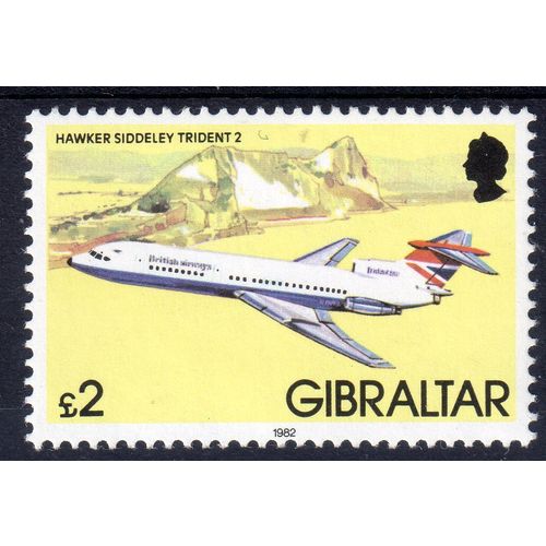 Gibraltar Sg473 £2 Hawker Siddeley fresh mint never hinged (G223)