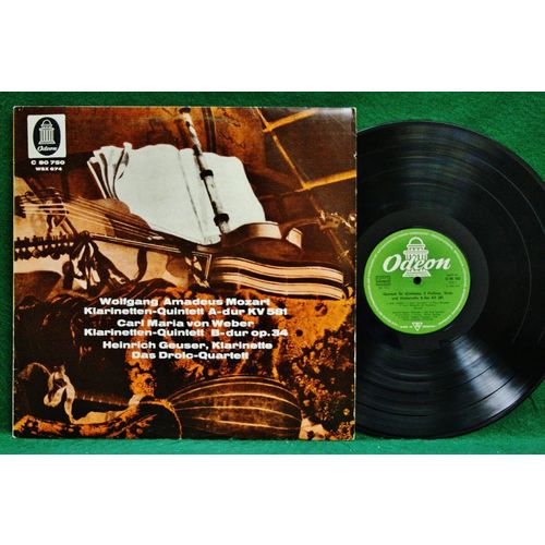 Heinrich Geuser/Drolc Qt. - Mozart/Von Weber Clarinet Quintets - C 80 750 - NM