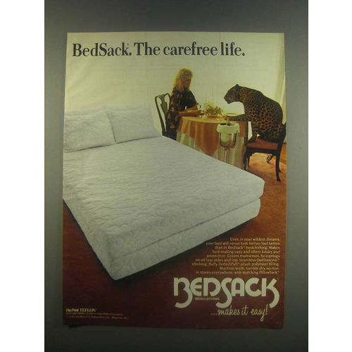 1985 Bedsack Bedclothing Ad - The Carefree Life