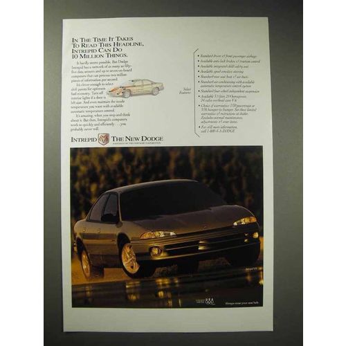 1994 Dodge Intrepid ES Car Ad - Do 10 Million Things