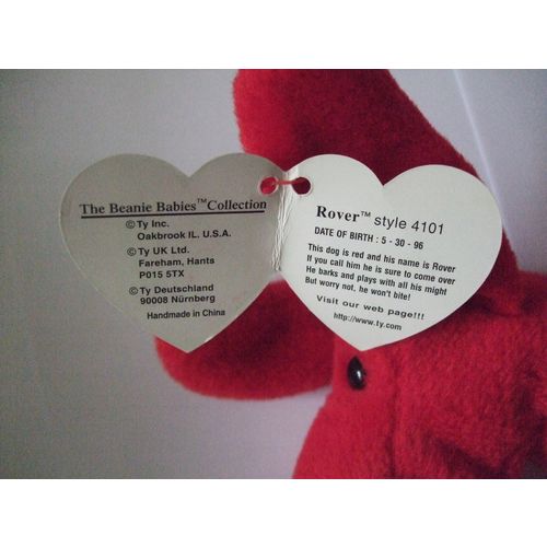TY The Beanie Babies Collection Red Rover style 4101 DOB 5-30-1996,