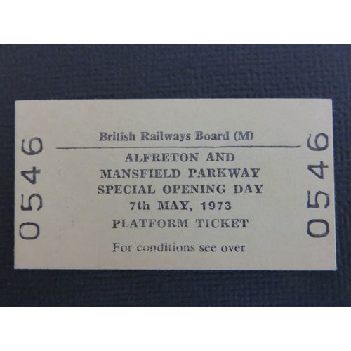 British Railways Alfreton & Mansfield Parkway Special Opening Day 1973 Ticket