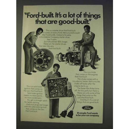 1977 Ford Motor Company Ad - Bill Cosby - Ford-Built