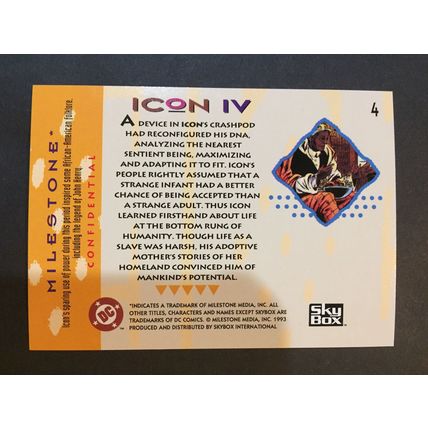 Milestone: The Dakota Universe trading card #4 (Icon IV)