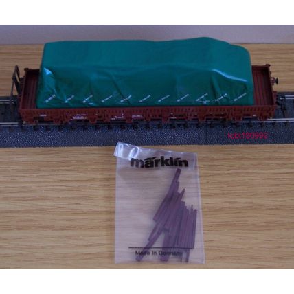 Marklin H0 46942 2-axle Stake Car DB with Tarp SBB CFF to cover Load New in Box