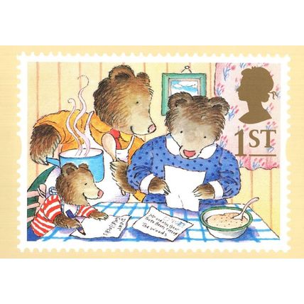 The Three Bears from Jolly Postman Book Rare PHQ Postcard