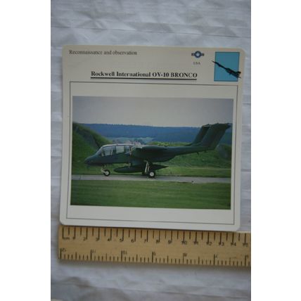 Rockwell Bronco - USA - Reconnaissance & Observation - Collectors Club Card