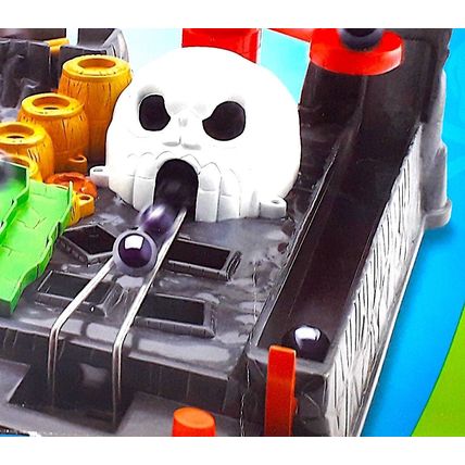 1990's SKULL ISLAND a CHILDREN's GAME Twisty Marble Track COMPLETE FAIR to GOOD