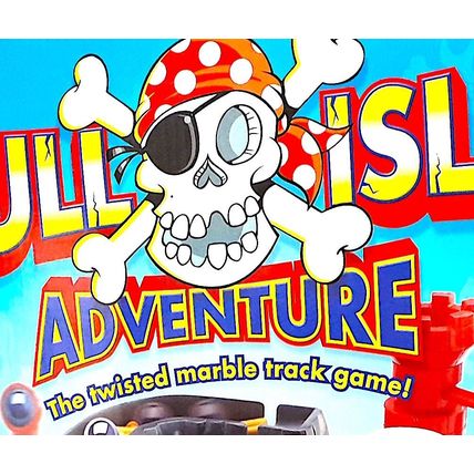 1990's SKULL ISLAND a CHILDREN's GAME Twisty Marble Track COMPLETE FAIR to GOOD