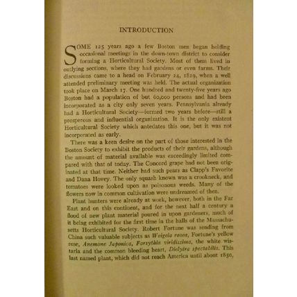 TWENTY-FIVE 25 HISTORIC YEARS MASSACHUSETTS HORTICULTURAL SOCIETY 1929-1954 RARE