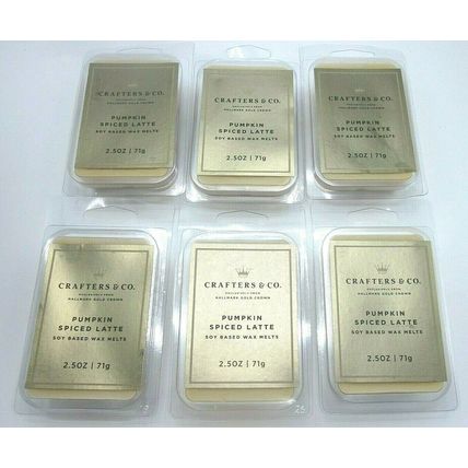6 packs Hallmark Gold Crown Crafters Soy Wax Melts Pumpkin Spiced Latte