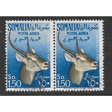 SOMALIA 1955 ANTELOPE 1.50s USED PAIR HORIZONTAL