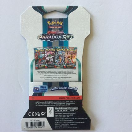 4 New Pokemon Scarlet & Violet Paradox Rift Booster Packs - 40 Total Cards