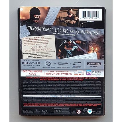The Batman Best Buy Limited Edition Collectible Steelbook 4K Ultra HD Movie