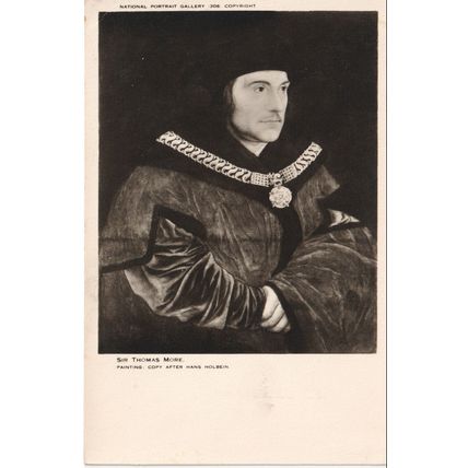 Vintage Postcard - Art Card - Sir Thomas More - after Hans Holbein
