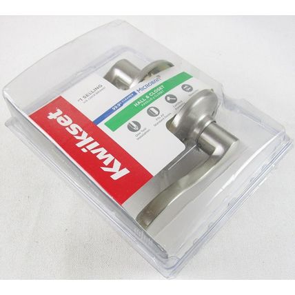 NEW Kwikset Balboa Satin Nickel Hall & Closet Lever Door Handle, 92001-525