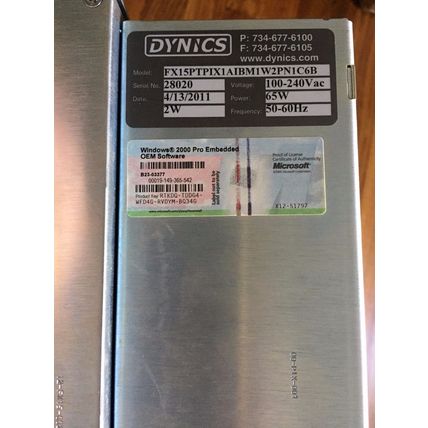 NEW DYNICS FX15PTPIX1AIBM1W2PN1C6B TOUCHSCREEN OPERATOR INTERFACE,EA