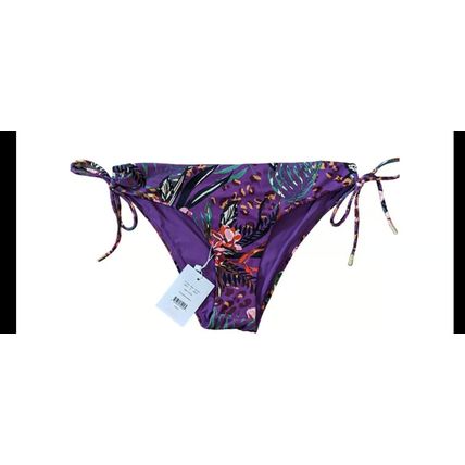 Andie Swim The Casablanca Bottom Dark Plum Eco Nylon Size Small