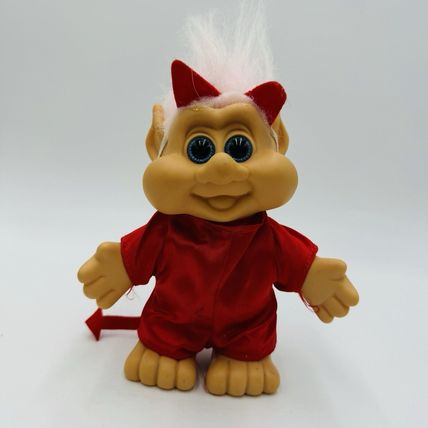 Vintage Russ Troll Devil Doll Halloween 8in 1991 Rare Retro Collectible Figurine