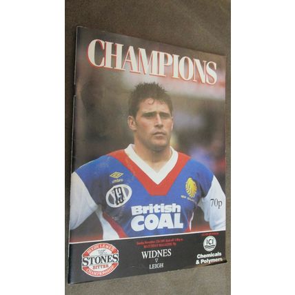 1989 Rugby Football League Programme - Widnes v Leigh