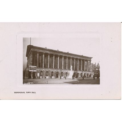 PC19608 Birmingham. Town Hall. Rapid