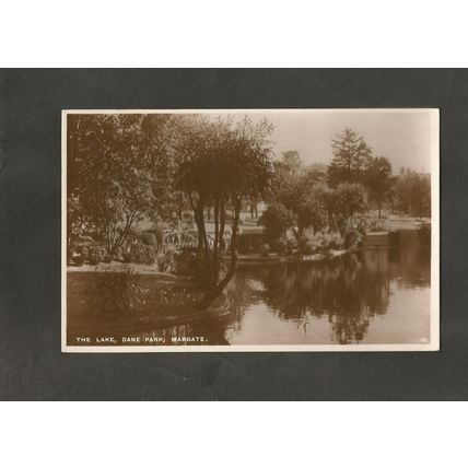 Postcard Kent The Lake Dane Park Margate
