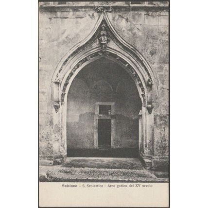 Arco Gotico, San Scolastica, Subiaco, c.1910s - Alterocca Cartolina