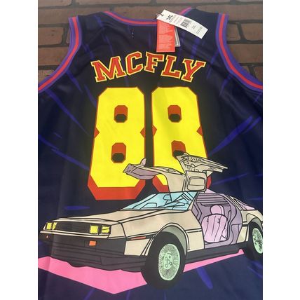 BACK TO THE FUTURE Marty McFly Headgear Classics Basketball Jersey~Never Worn2XL