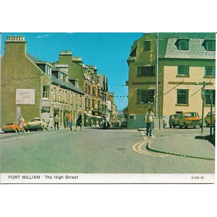 Fort William High Street, Scotland, UK - Hail Caledonia Photographic Postcard