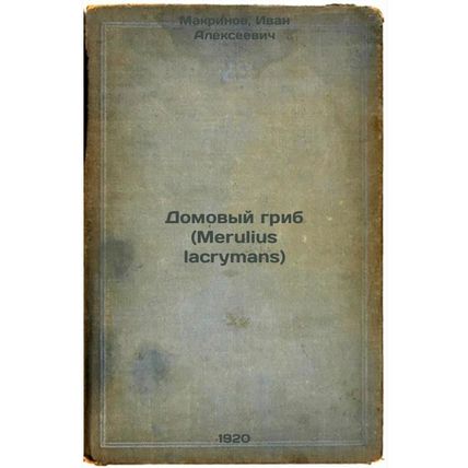 Domovyy grib (Merulius lacrymans). In Russian /House fungus (Merulius lacryma...
