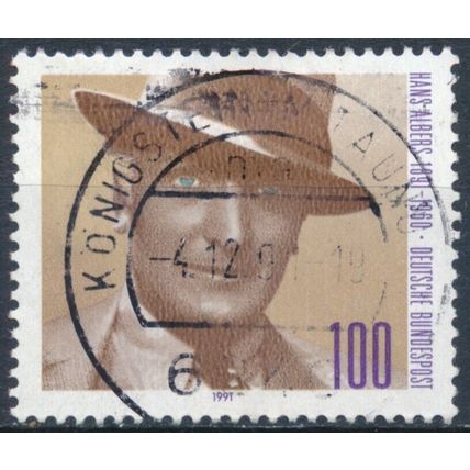 Birth Centenary of Hans Albers - Germany 1991 - F H - MiNr 1561