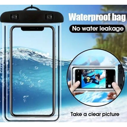 Waterproof Phone Pouch Underwater Case Cover Universal Dry Bag Pink