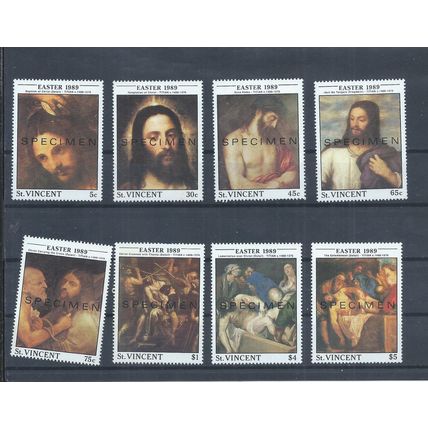 St Vincent stamps. 1989 Easter SPECIMEN MNH / MH (AB258)