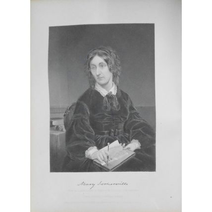Mary Somerville - steel engraving - 1873 - Duyckinck Portrait Gallery