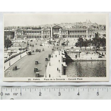 vintage postcard Paris - Concord Place
