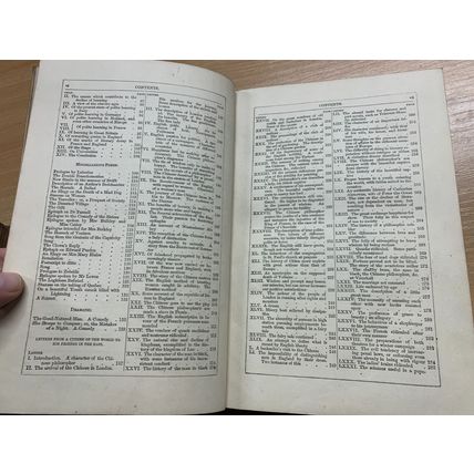 RARE* c1800s "THE WORKS OF OLIVER GOLDSMITH" VICAR WAKEFIELD ANTIQUE BOOK (P6)