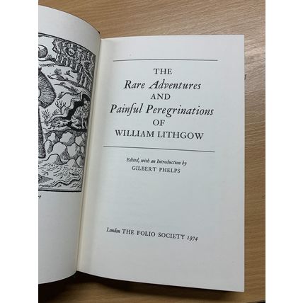 1974 FOLIO SOCIETY RARE ADV PAINFUL PEREGRINATIONS OF WILLIAM LITHGOW BOOK (P4)