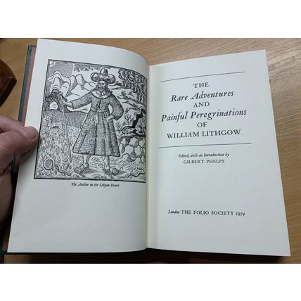 1974 FOLIO SOCIETY RARE ADV PAINFUL PEREGRINATIONS OF WILLIAM LITHGOW BOOK (P4)