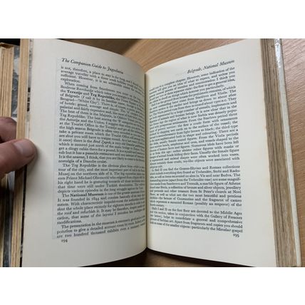 1968 "THE COMPANION GUIDE TO JUGOSLAVIA" TRAVEL VINTAGE HARDBACK BOOK (P5)