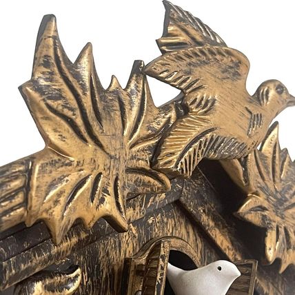 Chiming Cookoo Clock Brown Vintage Bird Flapping Cuckoo Clocks Volume Adjustable