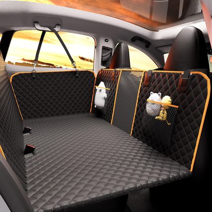 Back Seat Extender for Dogs,Holds 420Lbs,Waterproof Dog Car Seat Cover for Back