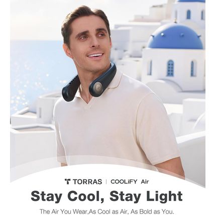 TORRAS Coolify Air 2025 Upgraded Neck Fan Air Conditioner, Upper-Lower Airflow,