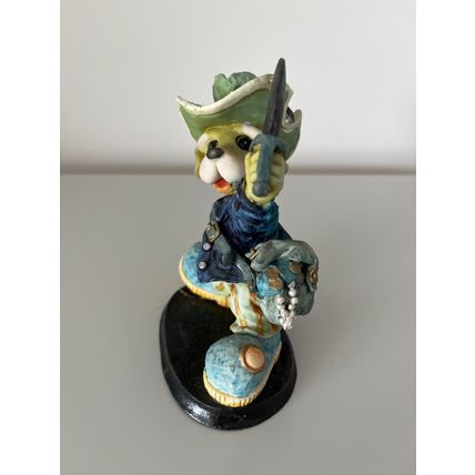 PIRATE DOG RESIN FIGURINE