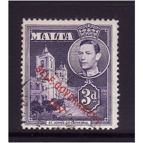 MALTA 1948 SG240a 3d DULL VIOLET FINE USED #2