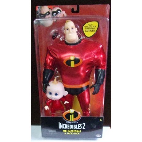 THE INCREDIBLES 2 MR. INCREDIBLE and JACK-JACK action figure set